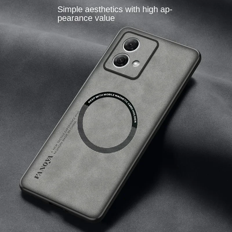 Retro PU Leather Smooth-Touch Magnetic Phone Case