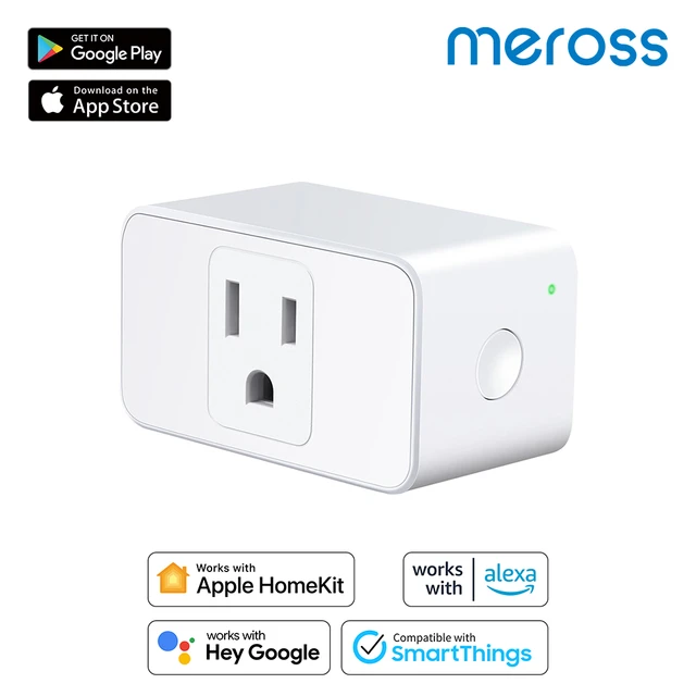 Meross Smart Plug Mini Support Apple HomeKit, Siri, Alexa, App Control,  Timer