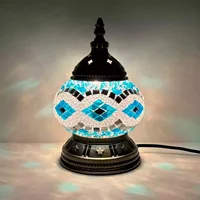 DIY Turkish Mosaic Light Material Package Handmade Table Lamp Design Lovers Parent-child Glass Night Lampara Birthday Gift 5