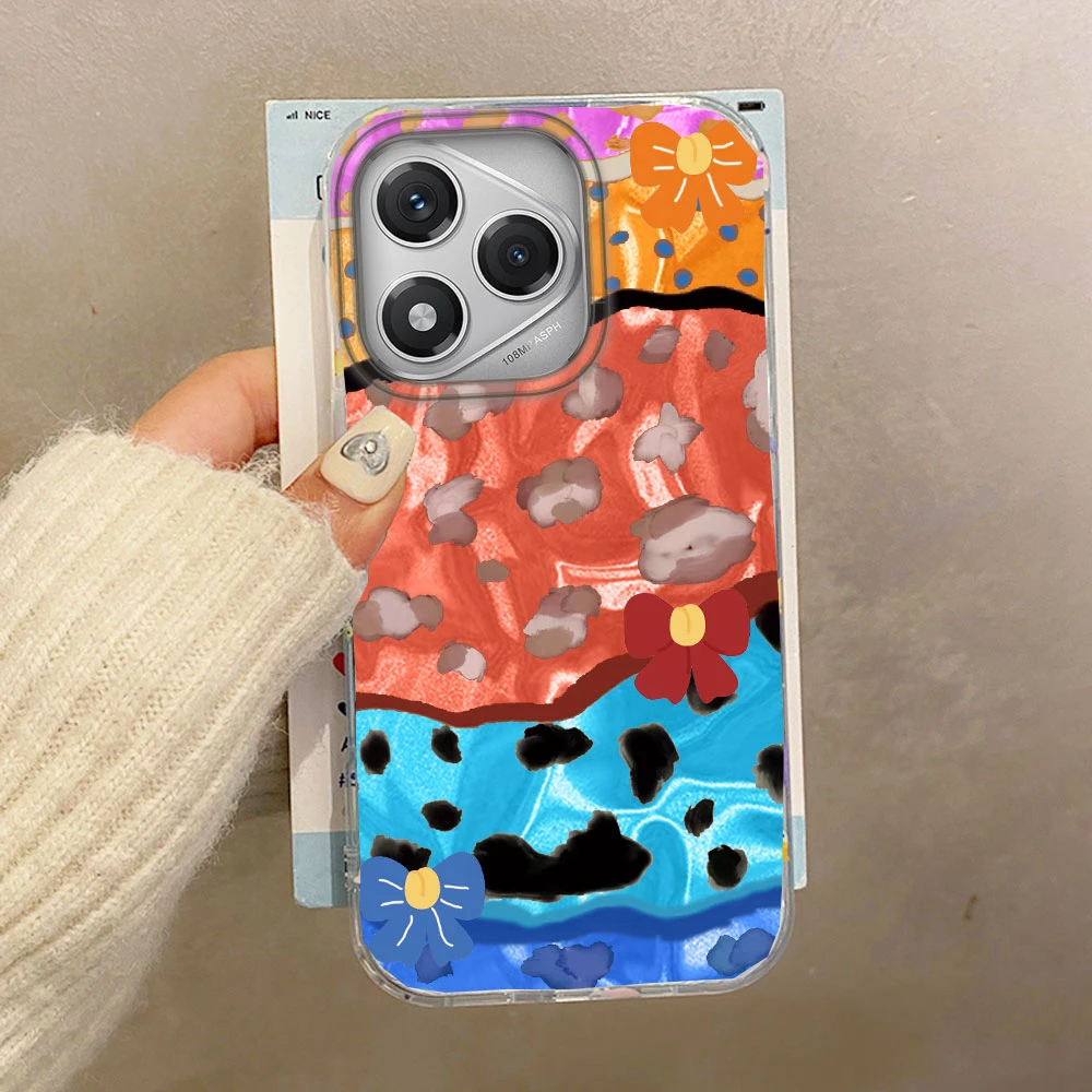 Leopard Print Water Wave Texture Silicone Phone Case Cover