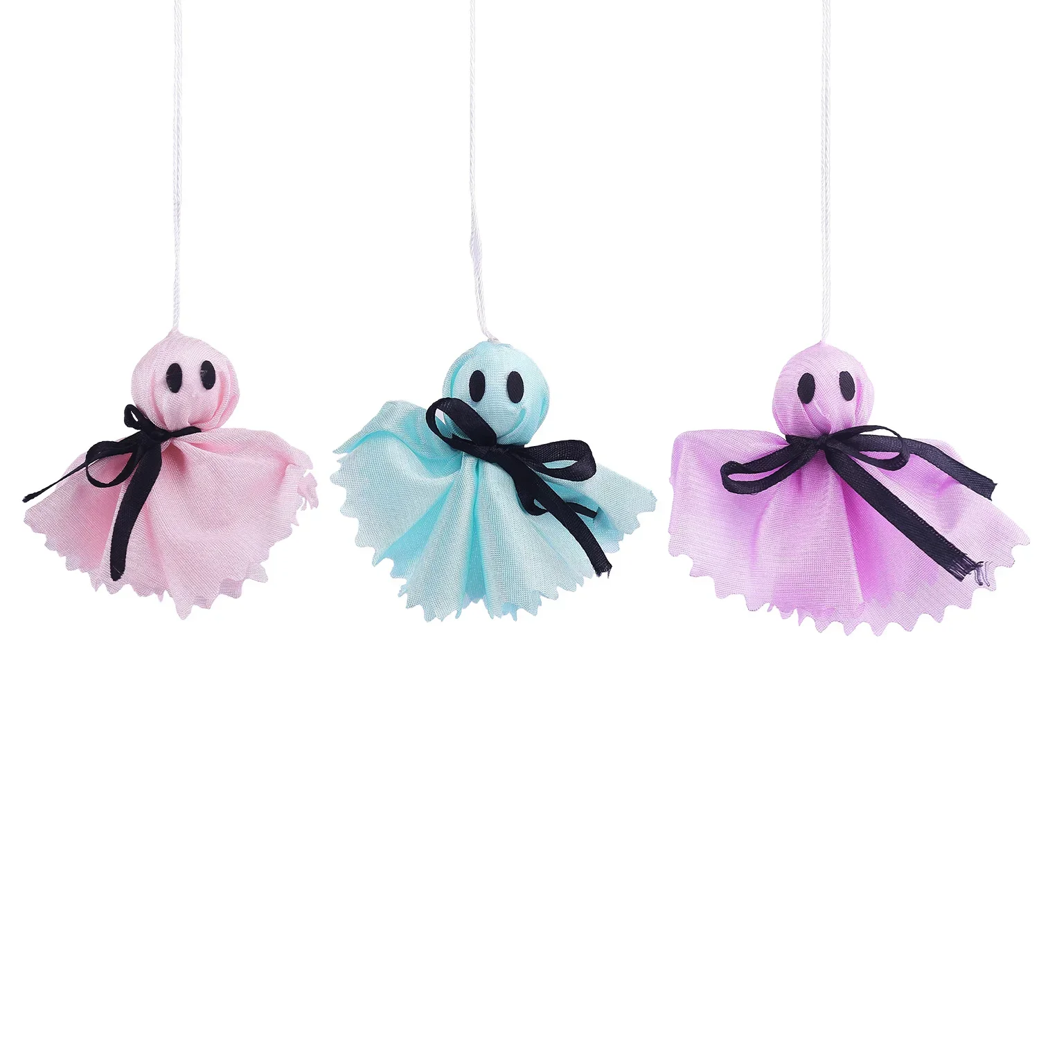 Cute Halloween Ghost Hanging Ornaments Rustic Cloth Ghosts Decor for Party Yard Tree