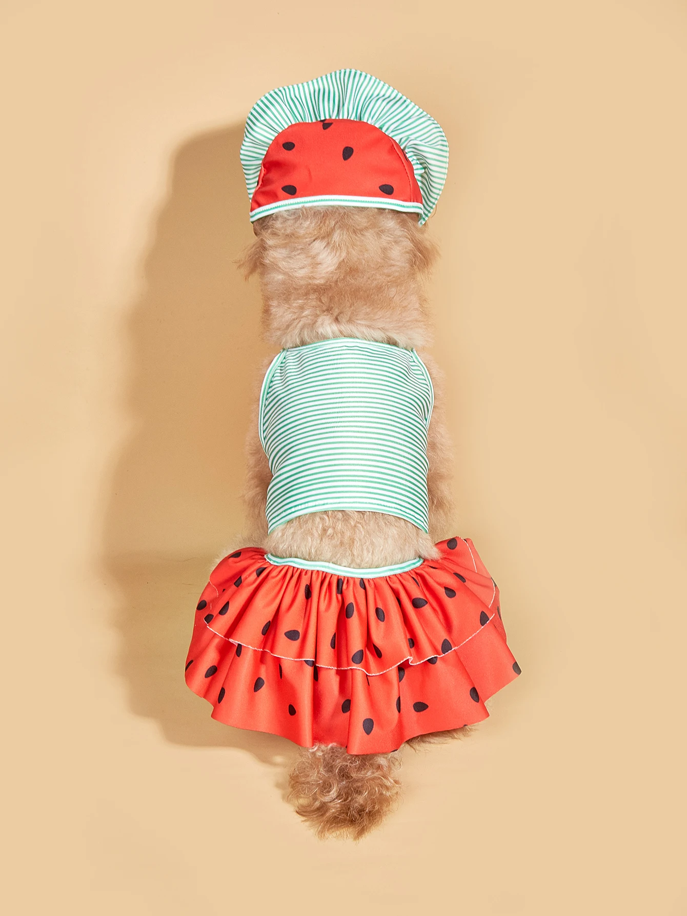 Striped Dog Dress for Small Dogs Summer Comfort