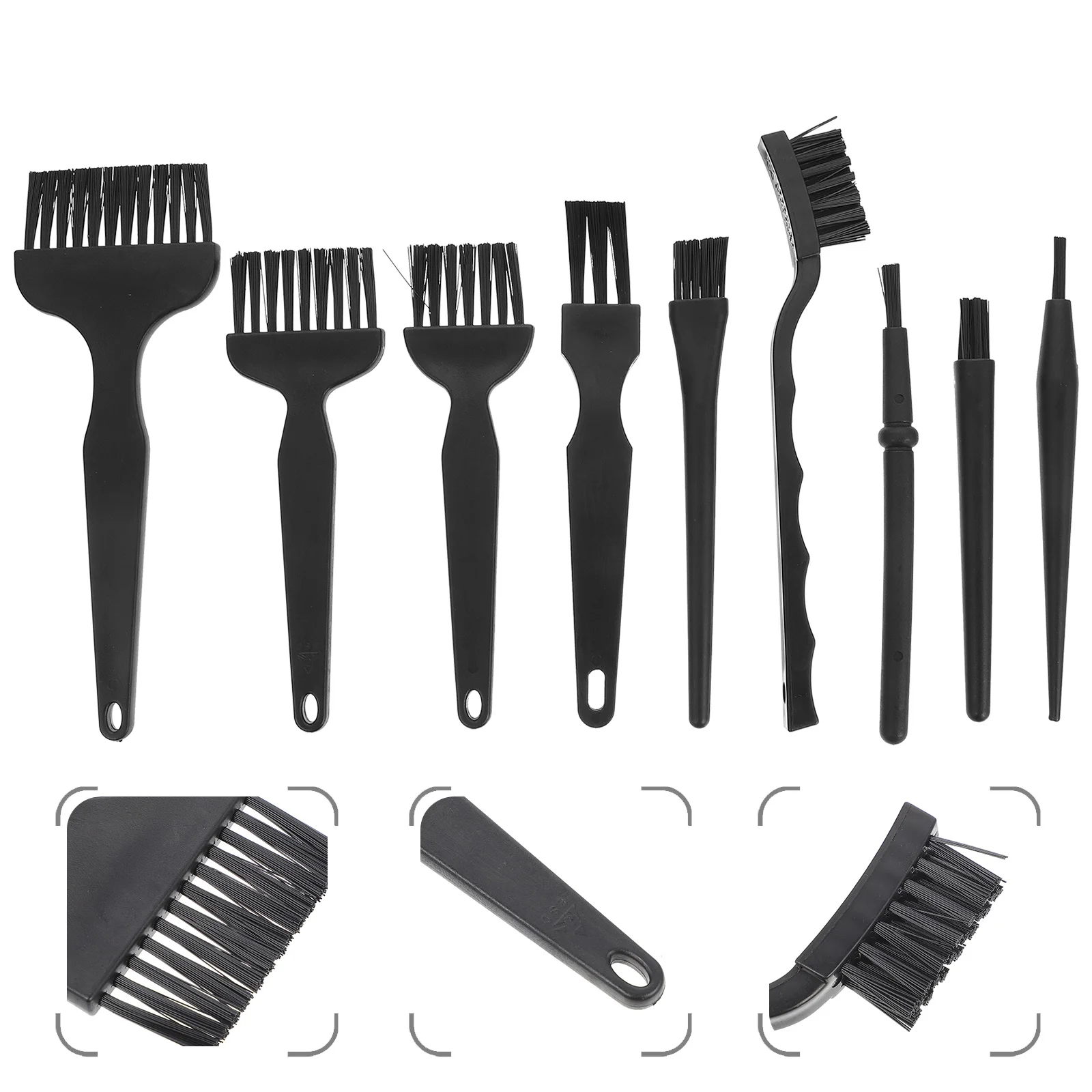 

9pcs Portable Anti-Static Brushes Keyboard Cleaning Brush Home Cleaning Tools