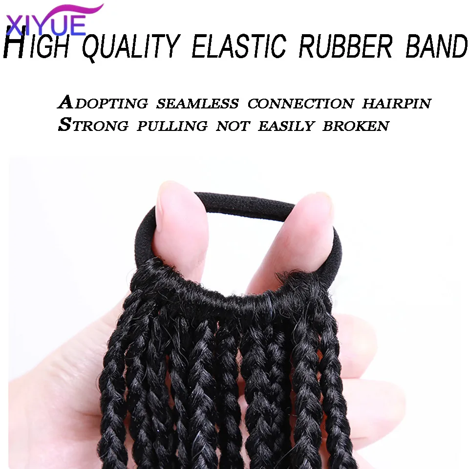 XIYUE  Dirty braids ponytail wigs braids colorful braids magical tools for European and American street dance hip-hop