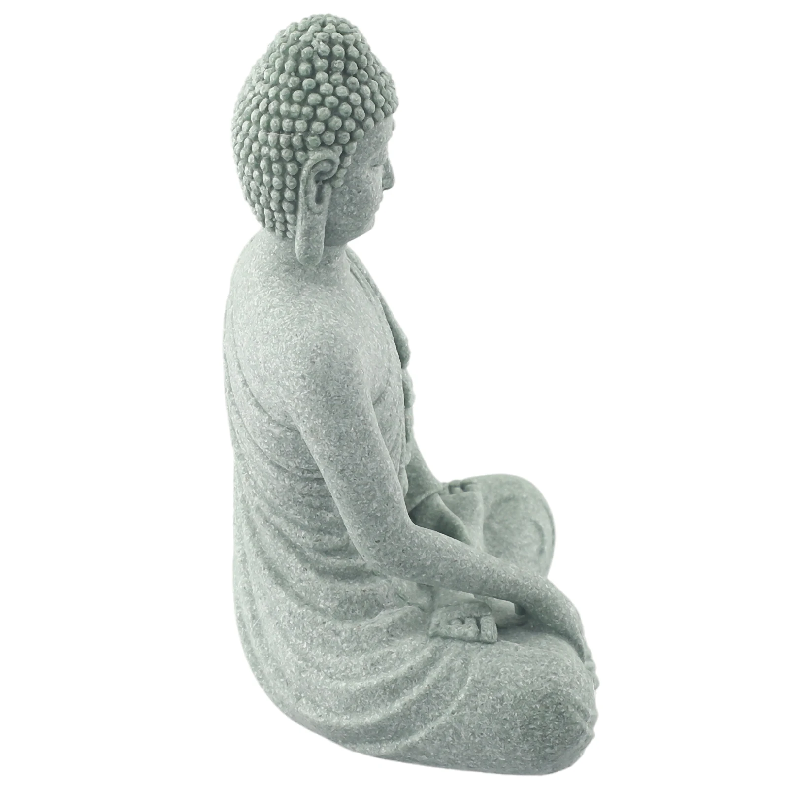 Gartendekoration Sitzender Buddha Harzstein Zen-Effekt Outdoor Indoor Statue Buddhistischer Garten Aquarium Dekoration Sitzender Buddha – Detail 9