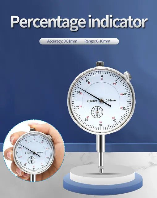 Eujgoov 010mm Dial Test Indicator Pointer Mechanical Measuring Gauge Tool -  International Society of Hypertension