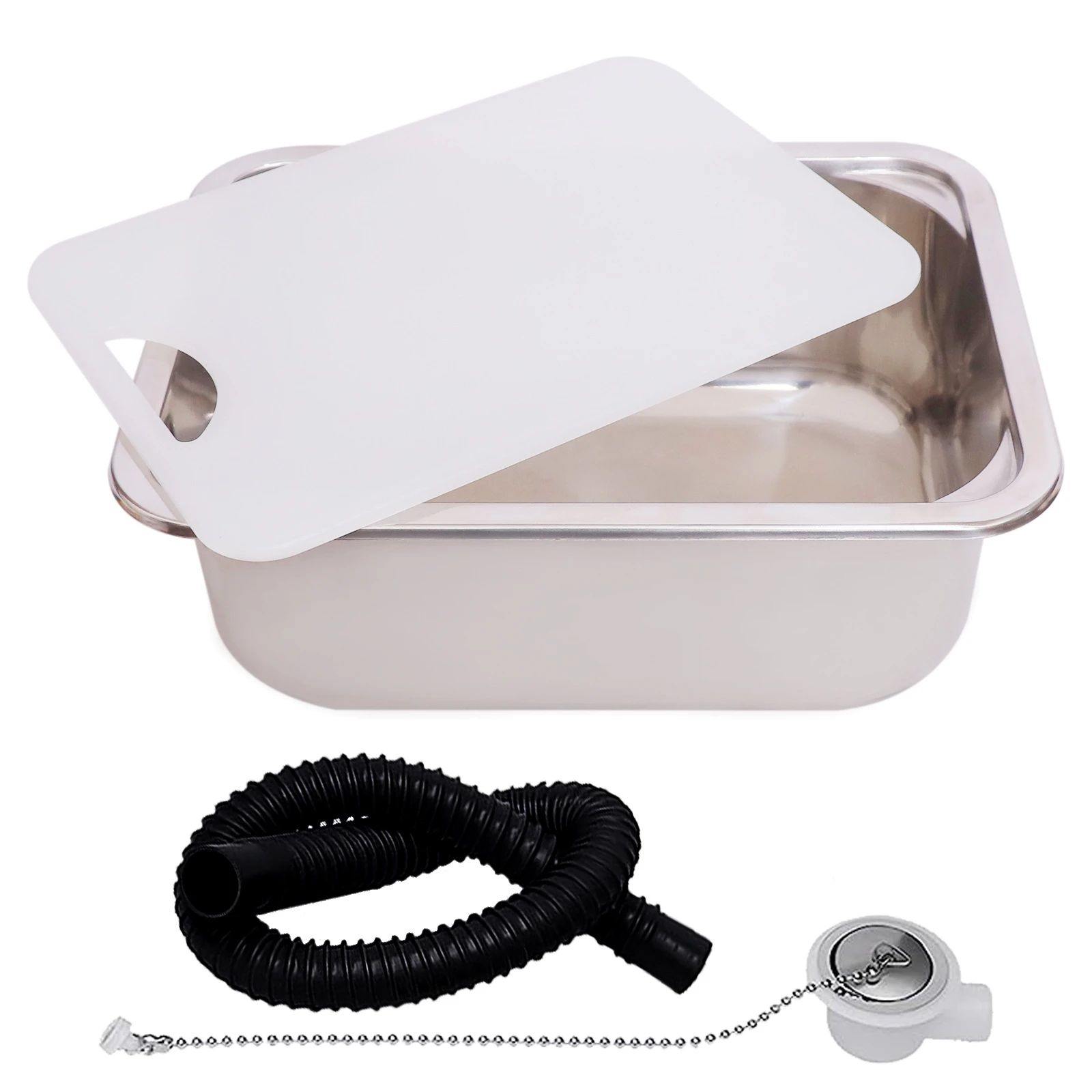 Évier rectangulaire inox VA 930 Dometic 380x280mm à encastrer