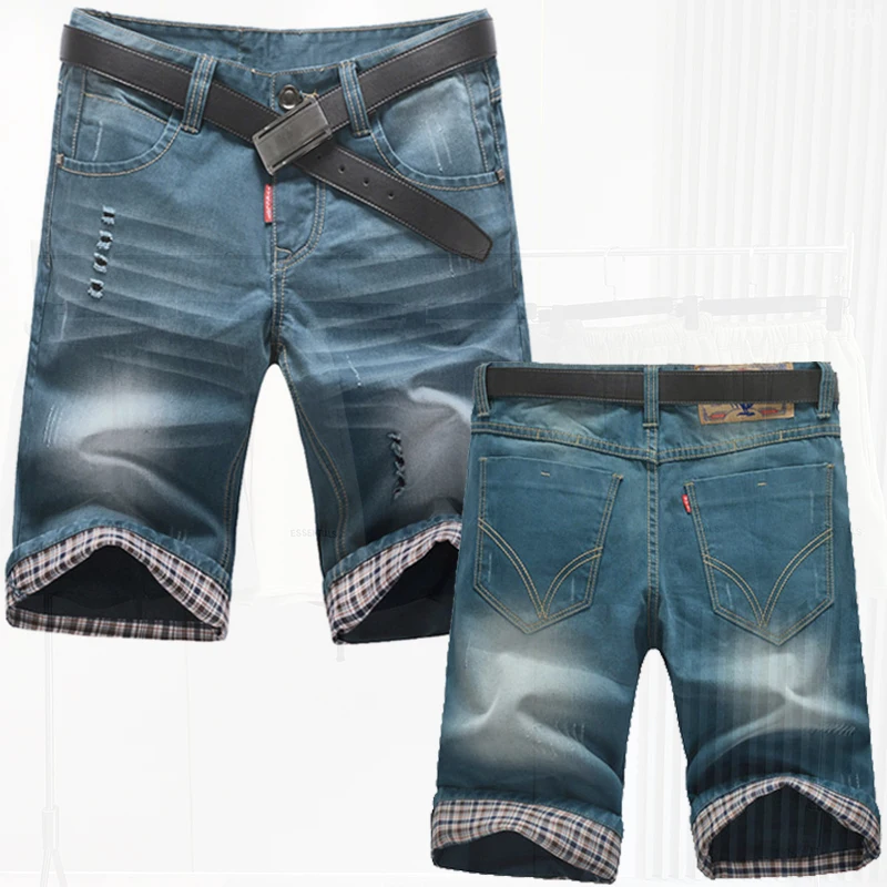 

mens jean shorts for men trousers summer cotton luxury brands designer cargo casual Jeans man pants ripped basketball short male