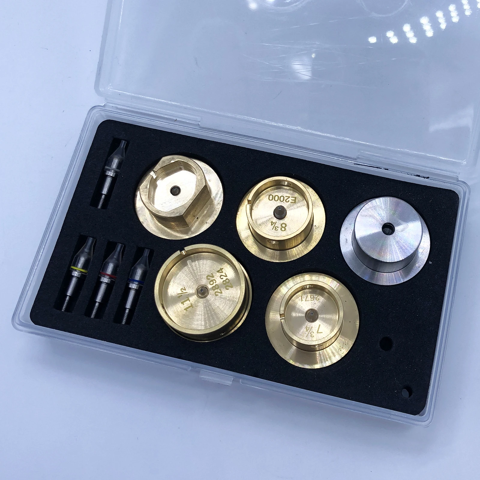 Horlogemaker Persgereedschap Met 20 Matrijzen - Schroeftype Horlogekast Sluiter Voor Reparatie, Compatibel Met 5500A/5500C