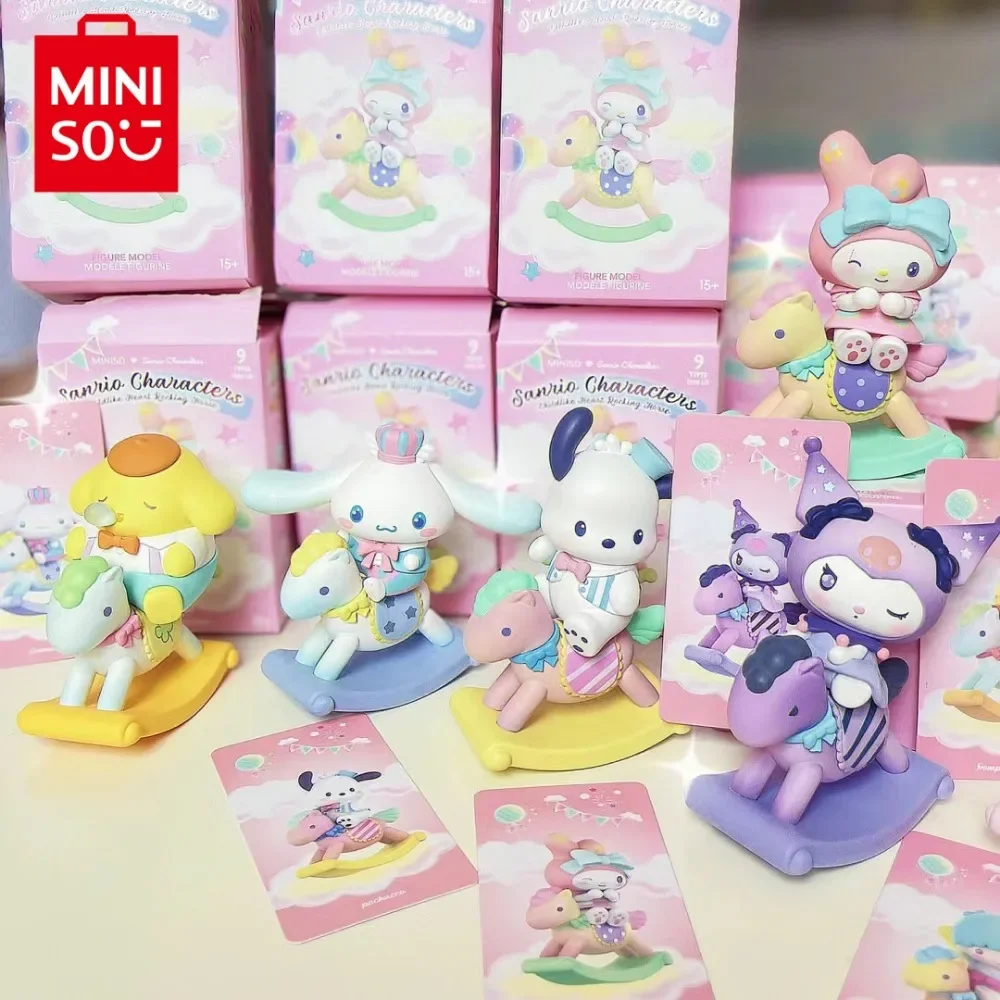 MINISO Sanrio герой кавайная детская трояна искусственная фигурка орнамент кукла аниме милая модель таинственная коробка подарок для девочки