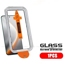 Premium Tempered Glass Screen Protector with Dust - Free Cover for Tecno pova 7 pro (1 Front Glass)