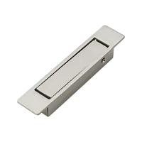 1PC Brand New Sliding Door Handle Cabinet Door Handles Handle 90mm X 18mm Cabinet Door Handles Hardware Satin Nicke 2