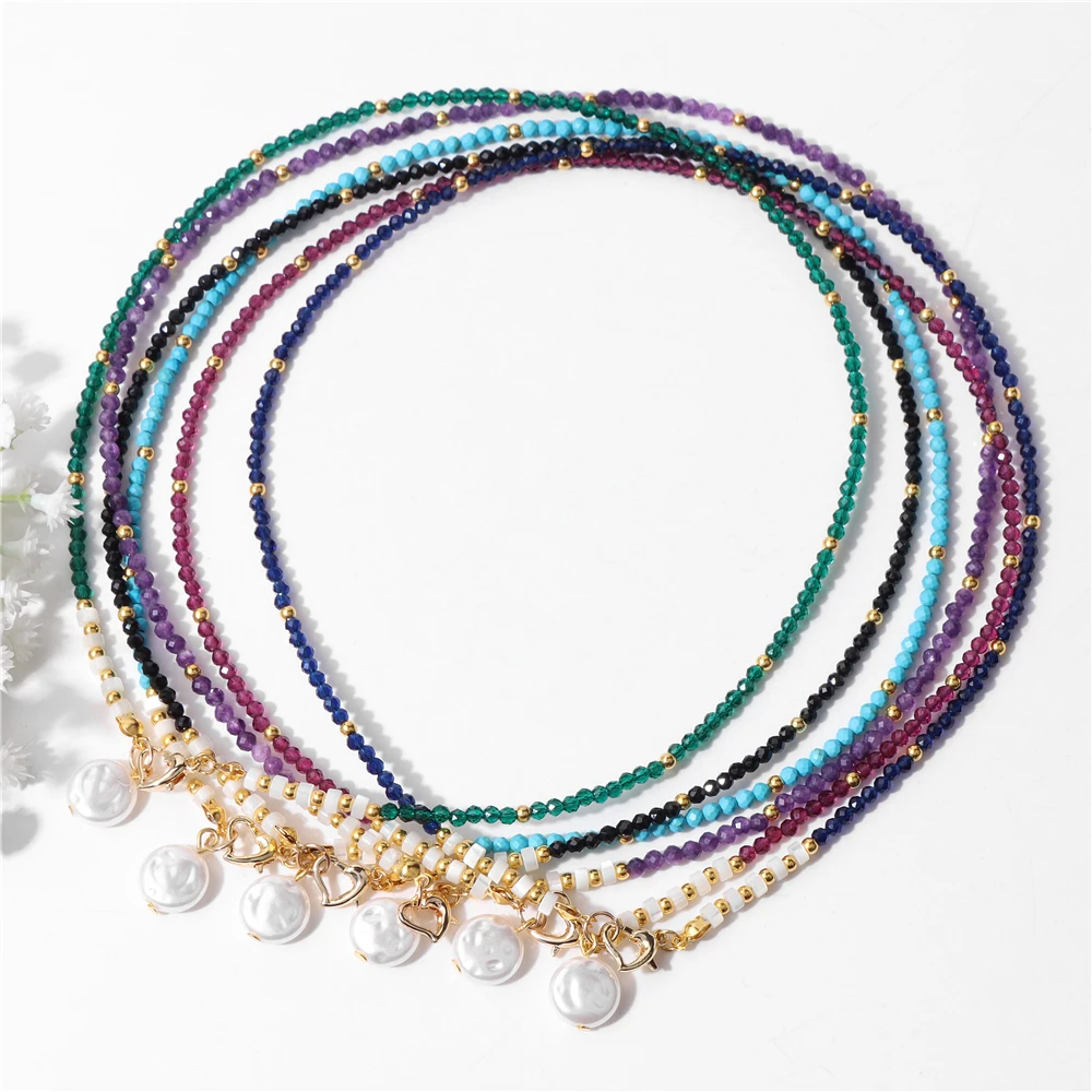 Boho Collana Girocollo Con Ciondolo A Fiocco Di Perle, In Oro Vintage E Perle Finto, Catena Delicata, Gioiello Minimalista Per Donna, Regalo