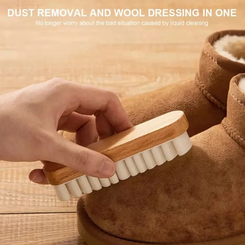 4 Teile/satz Reinigung Werkzeug Fleck Entfernung Wildleder Pinsel Kit Mit Radiergummi Heimgebrauch Nubuk Pinsel Kit Stiefel Reinigung Tuch für Schuhe – Detail 9