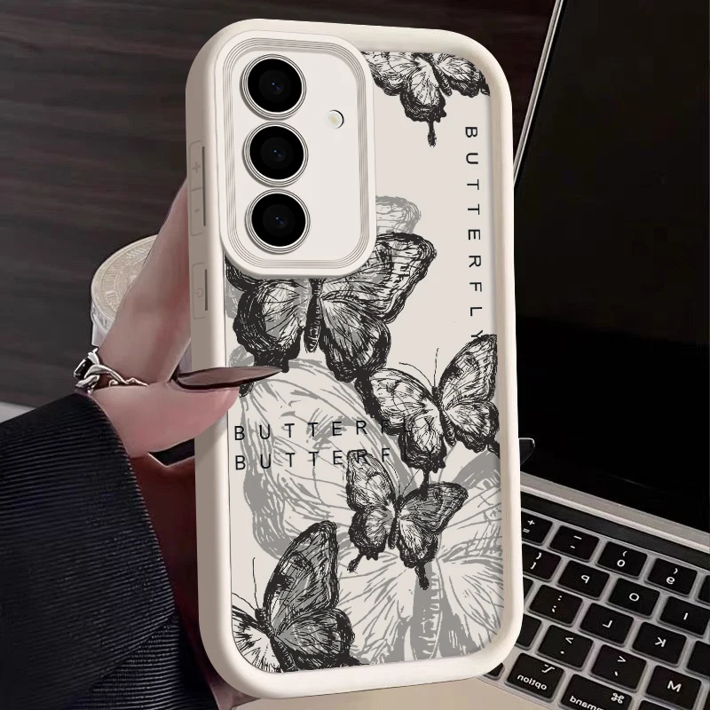 Retro Butterfly Soft Silicone Phone Case Cover