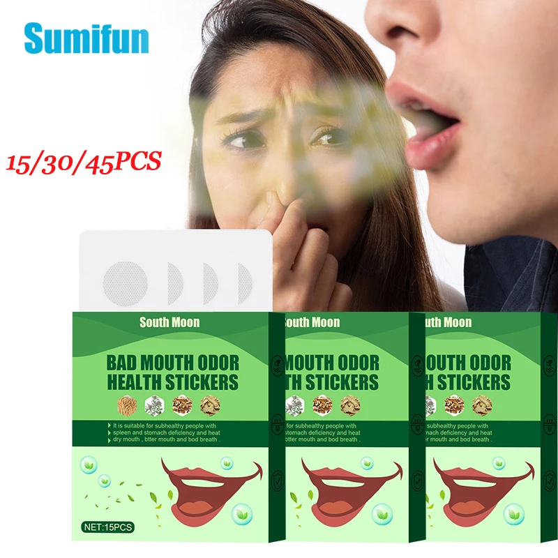 15/30/45pcs Mouth Odour Removal Bad Breath Patch Fresh Mouth Breath