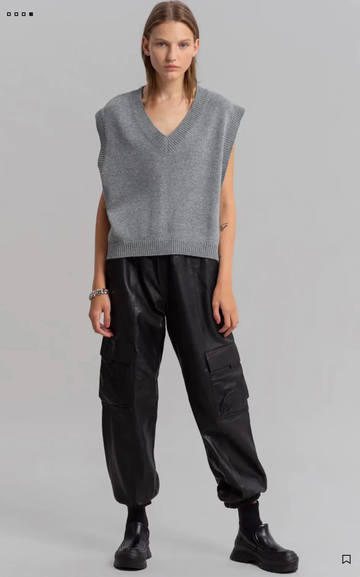 

Women's sweater vest loose thin knitted waistcoat lazy simple spring new jumper