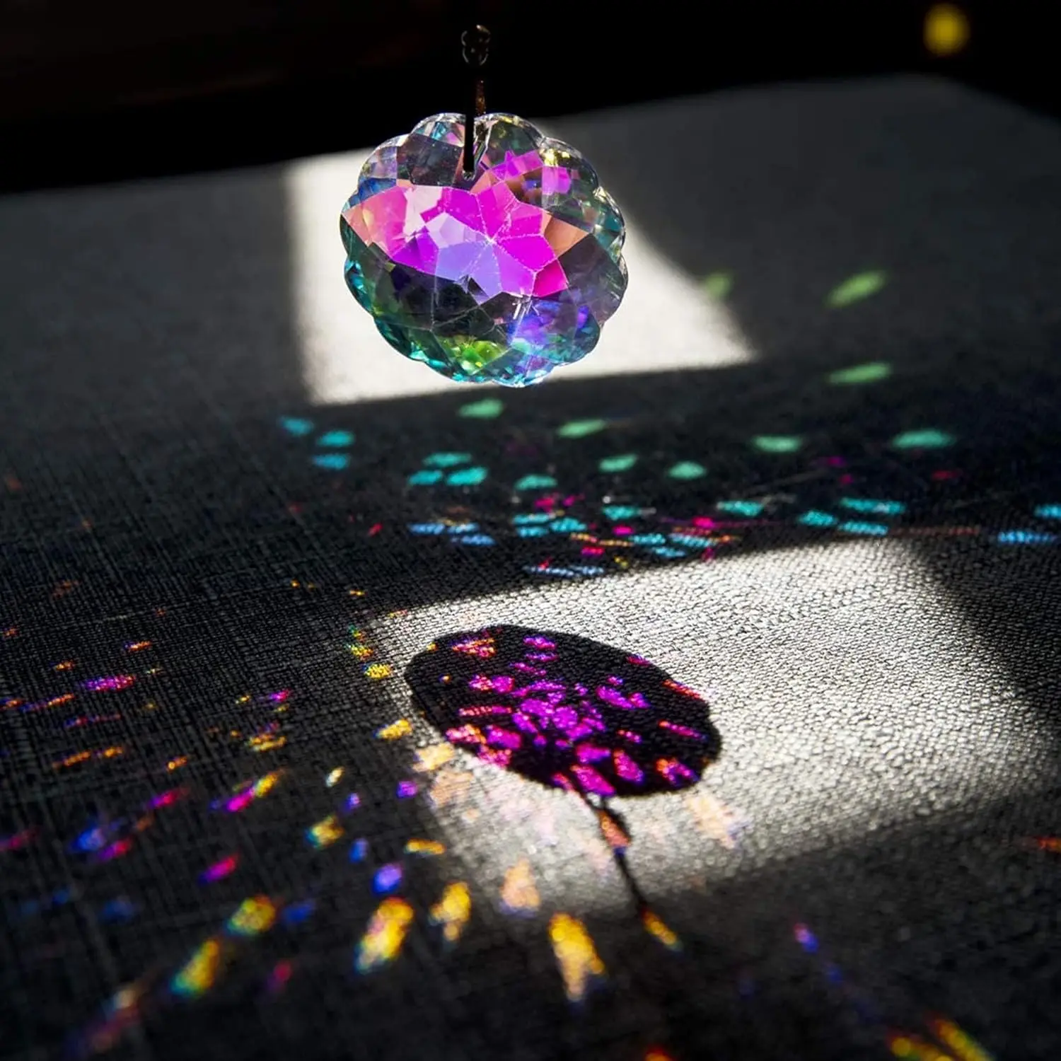Crystal Glass Prism Ball Suncatcher Pendant Home Garden Craft Decoration 1 Pc