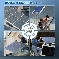 Panneau solaire 1000W 12V, module PV à haut rendement, système d'alimentation hors réseau pour camping-car, caravane, maison, camping en plein air, recharge de batterie 5