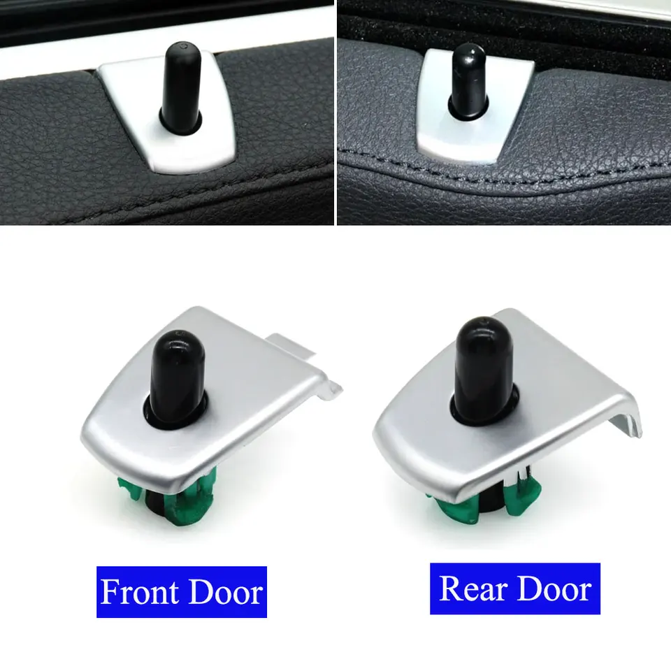 Botón De Bloqueo De Puerta Izquierda Para BMW E81 E82 E88 - Repuesto OEM 51416975325 En ABS Negro