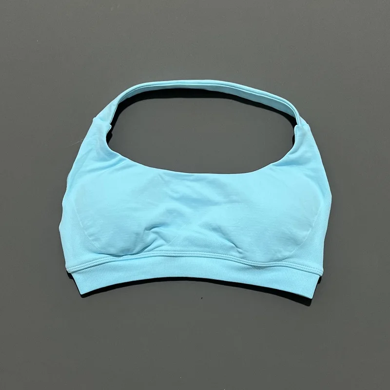 HISTELLO Sport-BH für Damen, nahtlos, Yoga-Unterwäsche, Neckholder-Riemen, offenes Rückendesign, Gym-Top, Workout, Fitness, Lauf-BH – Detail 17