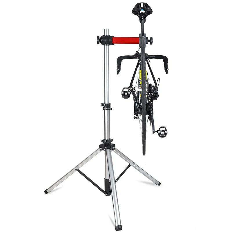 WEST BIKING Fahrrad-Reparaturständer Verstellbarer Klappbarer Aluminium-Legierung MTB Rennrad-Wartungshalter Stabiler Fahrradständer Mit Ablage – Detail 12