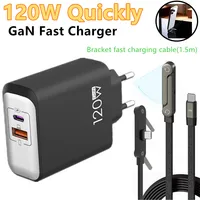 120W GaN USB C QC 3.0 Fast Charger Quick Charging PD Charger EU US UK Wall Power Adapter For iPhone Samsung Xiaomi Huawei iPad﻿﻿ 1