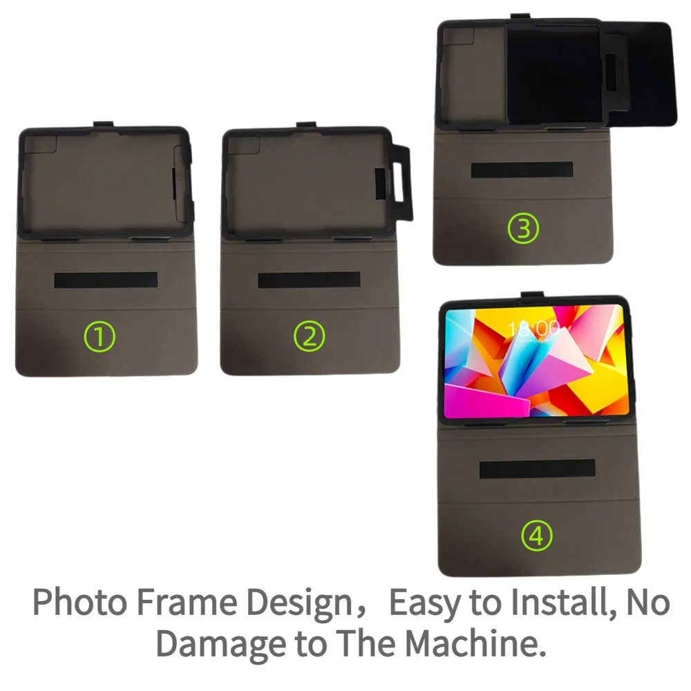 Premium Leather Folio Stand for 13.4 Tablets - Full Body Protective Shell