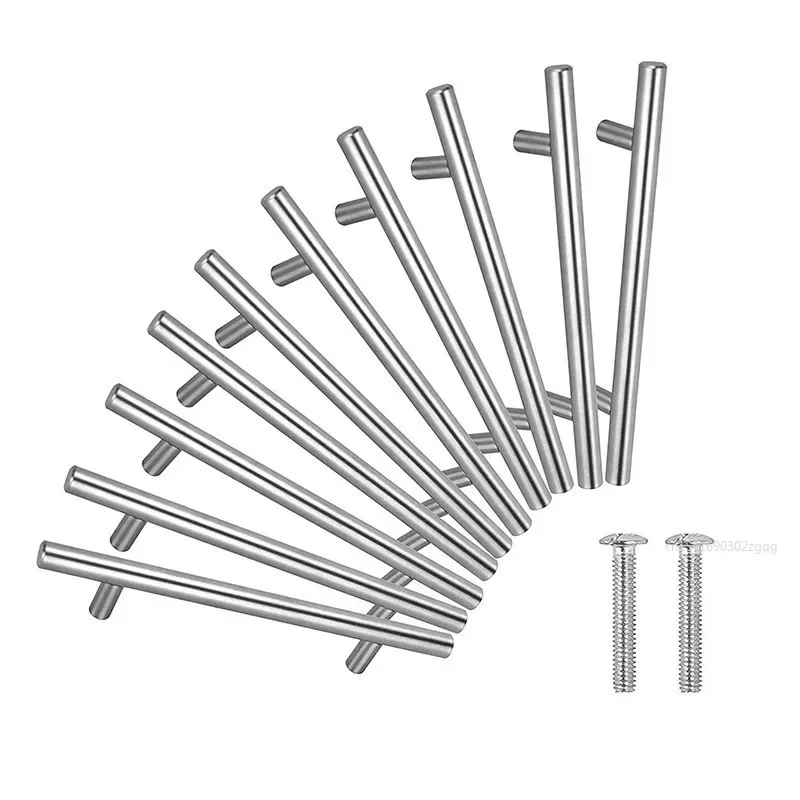 Stainless Steel Kitchen Door Cabinet T Bar Handle Pull Knob 50mm to 500mm cabinet knobs furniture handle cupboard drawer handle