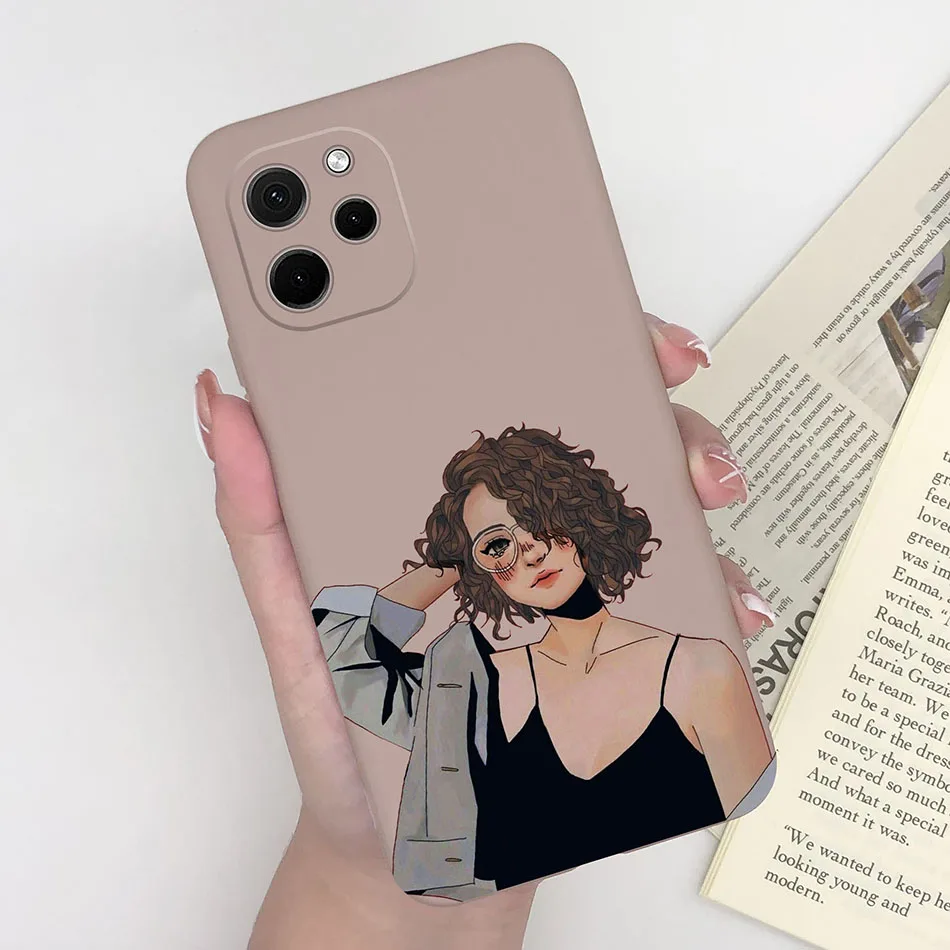 Heart Silicone Matte Shockproof Phone Case - Soft Back Cover, Enhanced Protection