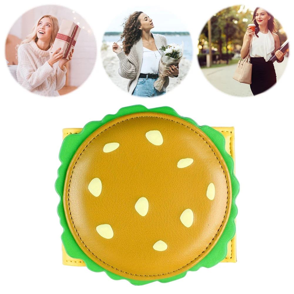 Burger Shaped Cute Wallet RFID Blocking Credit Card Holder Coin Purse for Women Girls