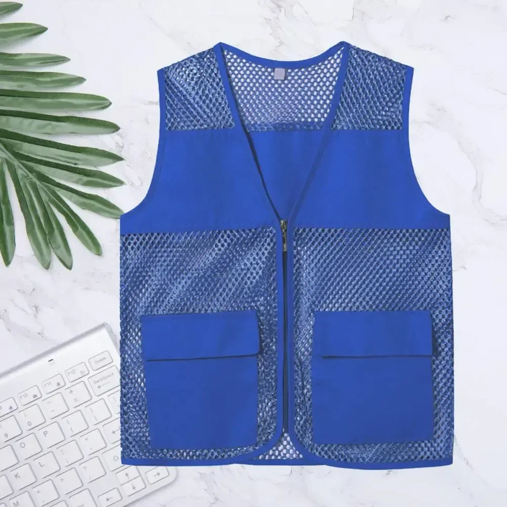 

Breathable Men Trendy Skin-touching Waistcoat Unisex Vest Vest Clothing Trip Casual Women Jacket Zipper Work Placket Work