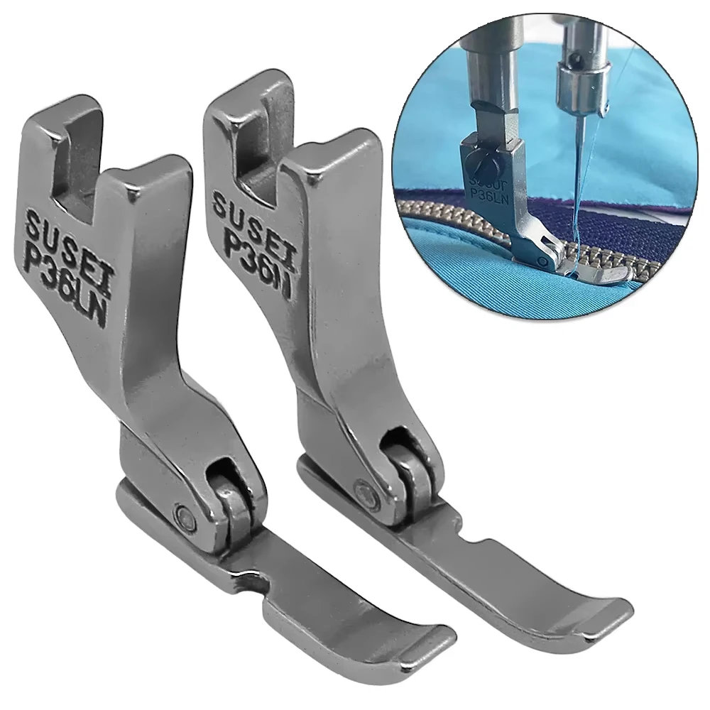 Zipper Presser Foot Set for Industrial Lockstitch Sewing Machines
