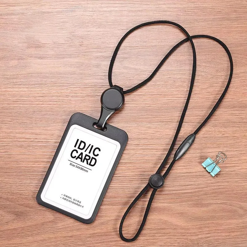 Lanyards Ausweishalter Transparente einziehbare Abzeichenrolle mit Lanyard Krankenschwesterzubehör für die Arbeit Abnehmbare Ausweiskarte – Detail 4