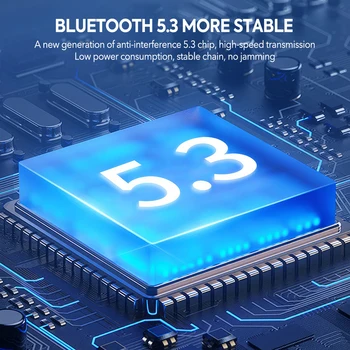 Mpow Q63 Bluetooth 5.3 Earphones Sports Headset Wireless In-Ear 200H Standby Time IPX7 Waterproof HiFi Stereo Gaming Earbuds 3