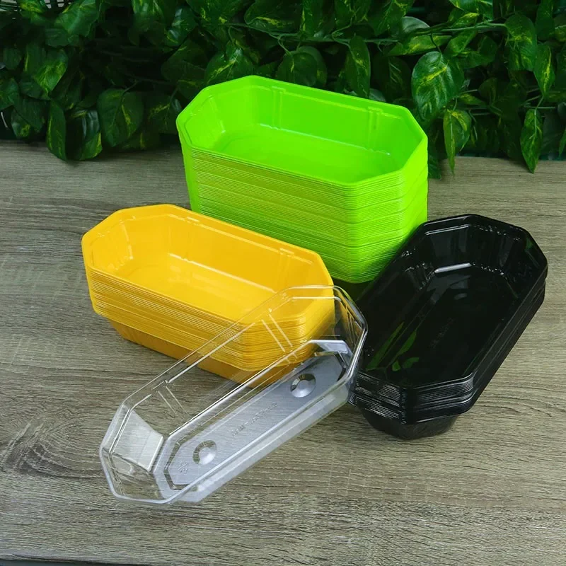 

Disposable Fruit Packaging Box Ship-shaped Uncovered Colored Grape and Strawberry Boxs Transparent Plastic Rectangular Packaging