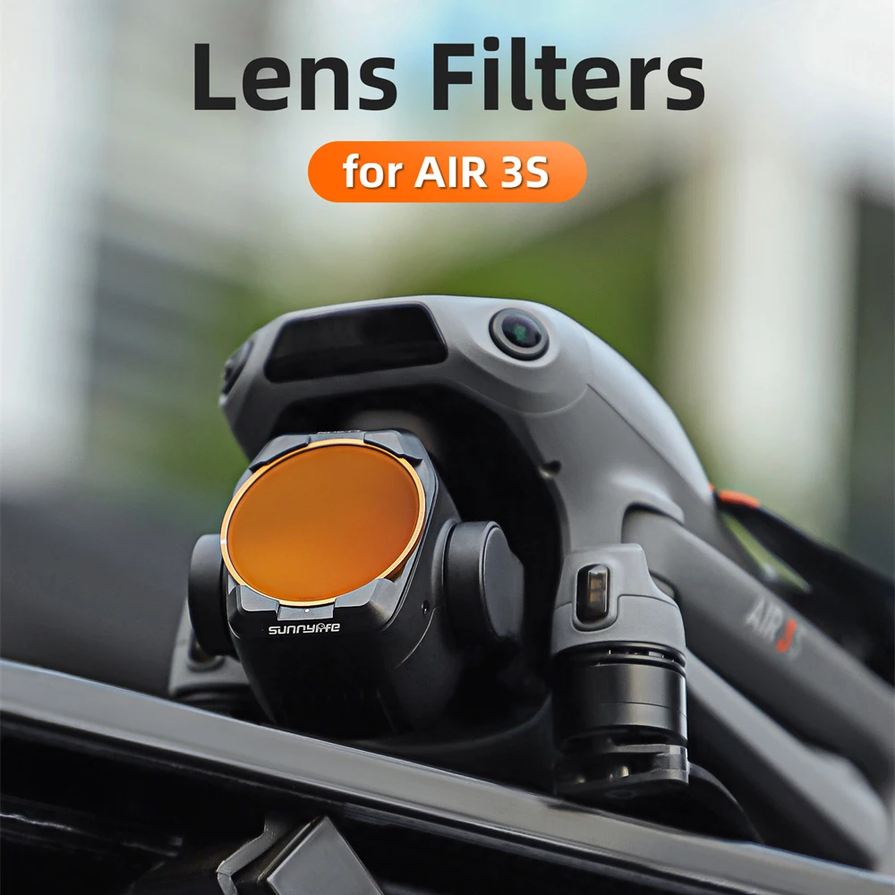 Description Picture 2 of itemCamera Lens Filter For DJI Air 3S Accessories Set ND8 ND16 ND32 ND64 UV CPL Polar Filter Drone Quick Release Optical Glass Kit
