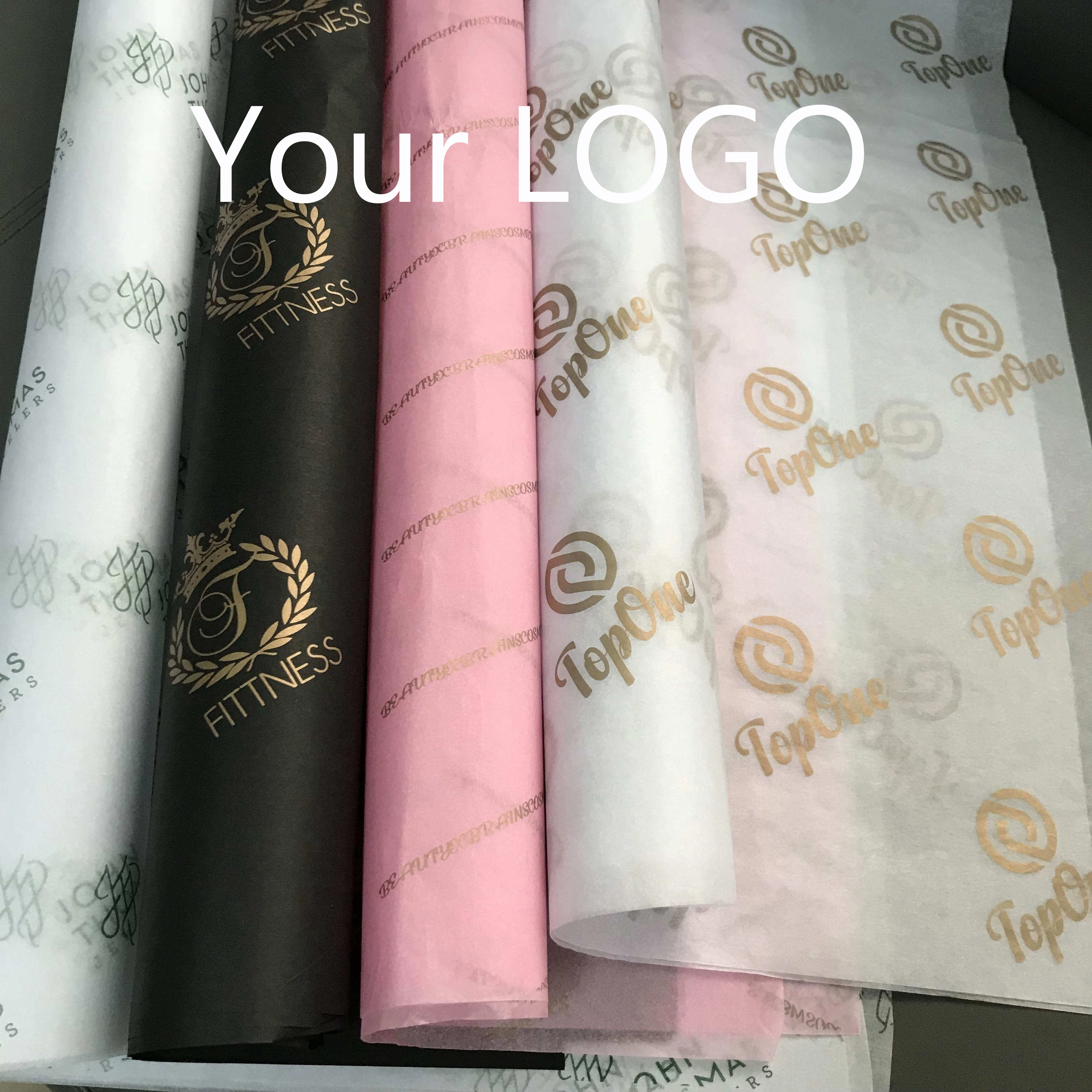 Luxury Custom Printed Branded Logo Packaging Tissue Wrapping Paper