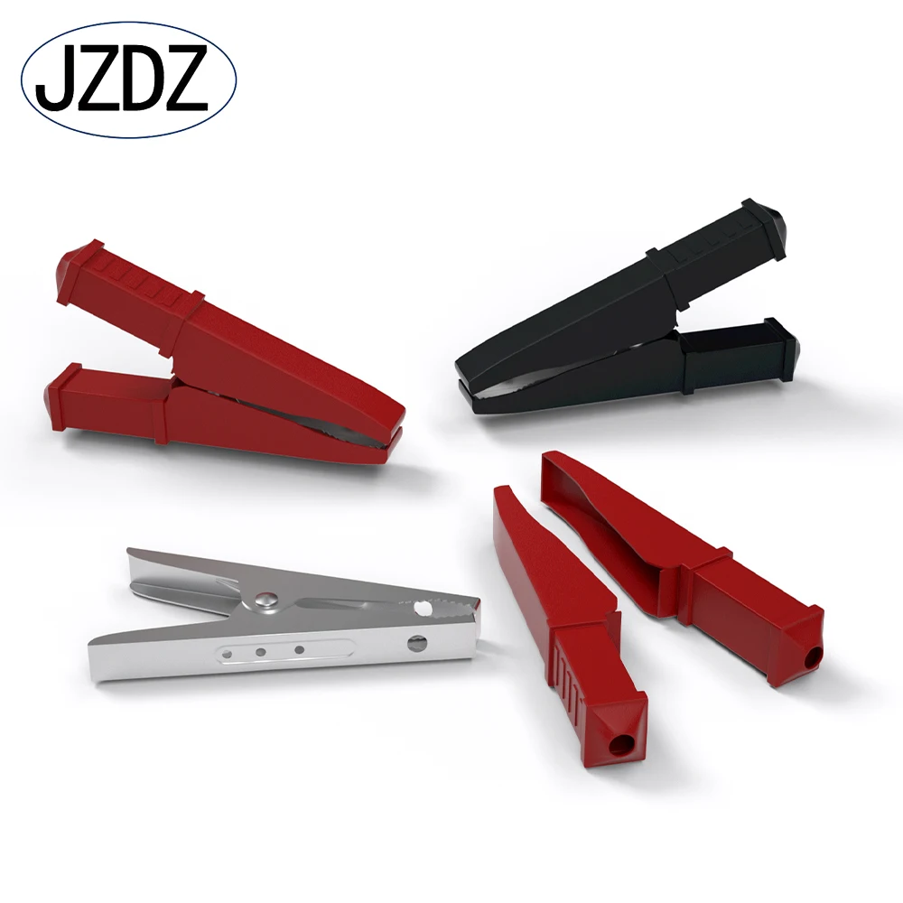 JZDZ 4MM Insulation Alligator Clips Metal Crocodile Clamp for Wires Test Accessories DIY Electrical Tools 30A 1000V J.60051