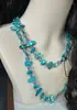 Collier bohème Vintage en pierre naturelle irrégulière pour femmes, perles de cristal faites à la main, Double couche, longue chaîne de pull, bijoux cadeau