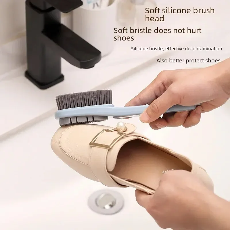 1Pc Rubber Shoe Brush Double-sided Flip Flops Snow Boots Shoe Care Specialized Brush Household Dirt Removal Cleaning Tools Brush 3