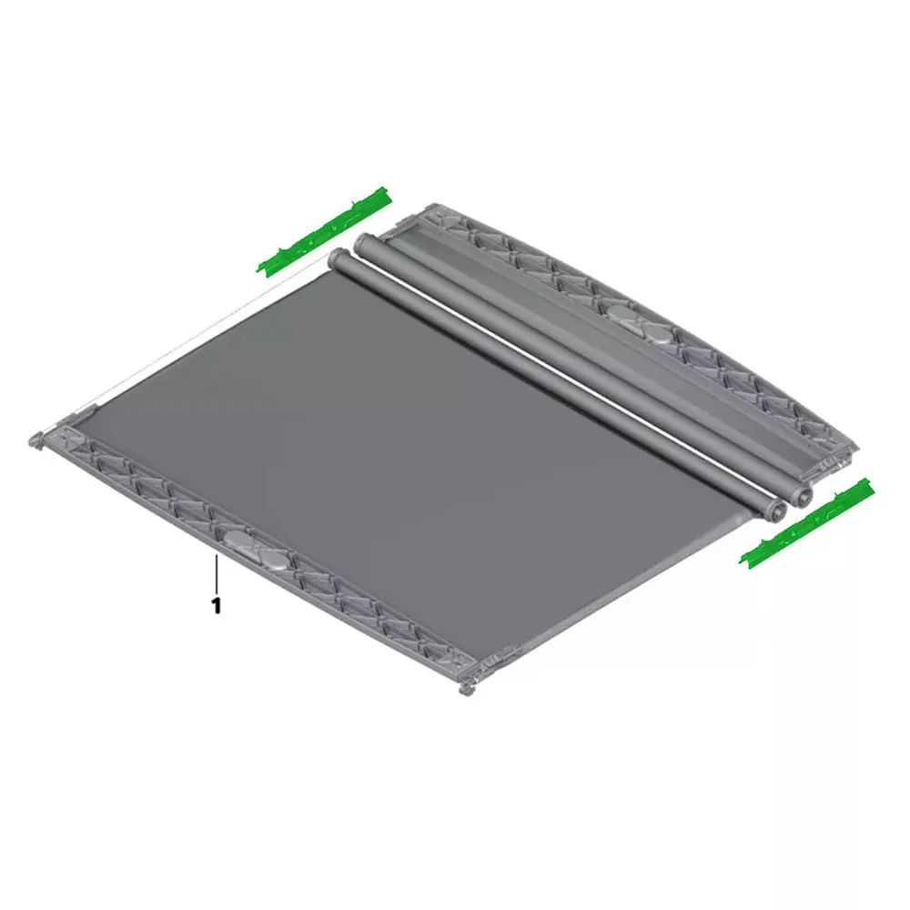 2 Staffe Fisse Per Tettuccio Apribile Roller Shutter Per Mini Cooper F54 F55 F56 F60 (2015-2020) – Ricambio In ABS Nero
