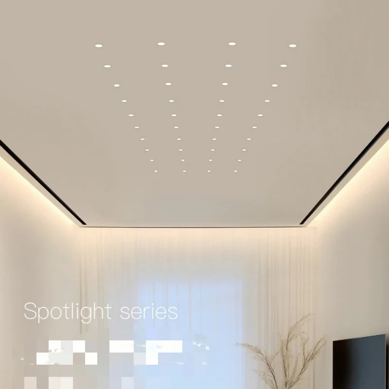 LED downlight mini spotlights xpe anti-glare recessed dimmable 7W plating AC85-265V for wine cabinet display cabinet