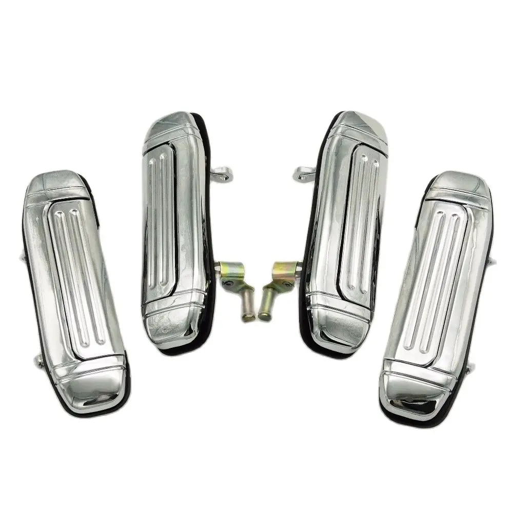 

SKTOO A Set /4PCS Door Handle Plating for Mitsubishi Montero Pajero V46 V31 V32 V33 6470 6473 2030 parts (Plated metal)