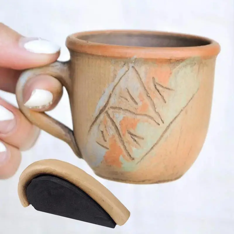 12 Pcs Pottery Mug Handle Molds Set - DIY Clay Ceramic Tools For Making Coffee Cup Handles
