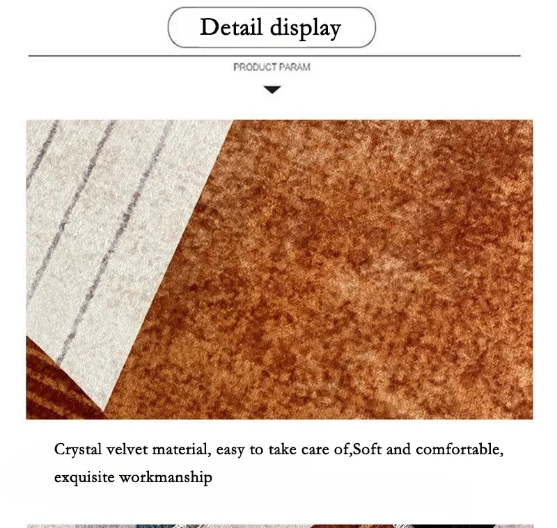 Modern Minimalist Carpet Extra Large Soft Non Slip Rug Anti-Fouling Luxury Floor Mat Living Room Bedroom Carpets