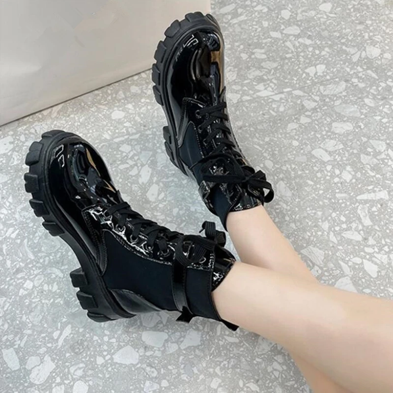 

Spring Autumn Boots Shoes Women Ankle Boots Goth Shoes Platform Boots Snow Booties Woman Large Size Botas Ladies Fashion Shoes