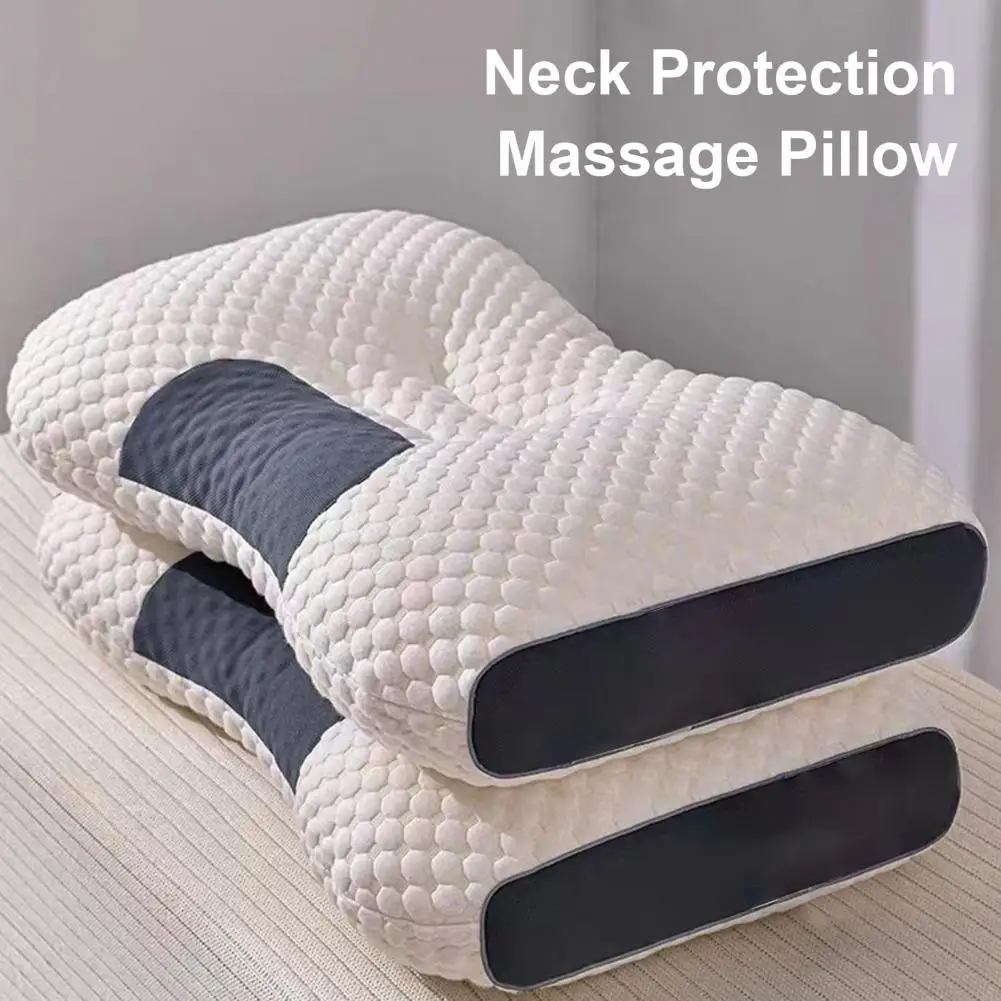 3D Cervical Orthopedic Neck Pillow Massage Pillows Stress Relief Neck Support Guard Massage Pillow Health Care Sleeping Pillow 5