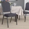 Multipurpose Stacking Banquet Chairs Crown Back 500lb Capacity Cushioned Upholstered Indoor Event Chair Durable Metal Frame 1