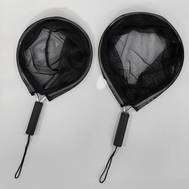 Hot Sale Fishing Accessories Fly Fishing Goods Landing Net with Corrosion Resistant Handle Knotless Mesh Gift for Friends Family